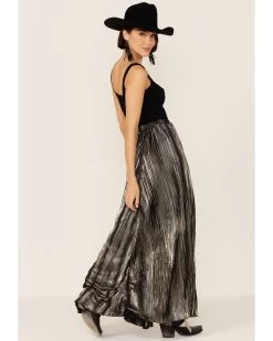 Tasha Polizzi Women's Lusha Crinkle Metallic Maxi Skirt 7 Tasha Polizzi Women's Lusha Crinkle Metallic Maxi Skirt -Women - Western Cowboy 2000350311 001 P4