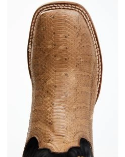 Dan Post Men's Taupe Water Snake Exotic Western Boots - Broad Square Toe -Women - Western Cowboy 2000354881 251 P6