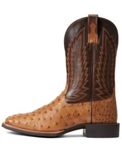Ariat Men's Ostrich Quill Quantum Primo Exotic Western Boot - Broad Square Toe -Women - Western Cowboy 2000356428 200 P2