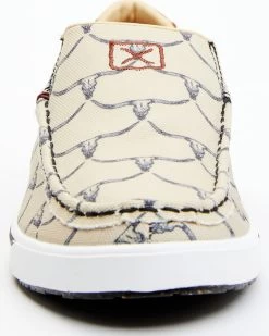 Twisted X Women's Steerhead Skull Print Slip-On Casual Shoe - Moc Toe -Women - Western Cowboy 2000356913 250 P4