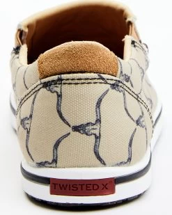 Twisted X Women's Steerhead Skull Print Slip-On Casual Shoe - Moc Toe -Women - Western Cowboy 2000356913 250 P5