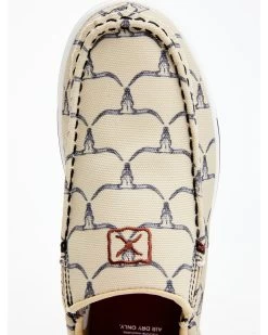 Twisted X Women's Steerhead Skull Print Slip-On Casual Shoe - Moc Toe -Women - Western Cowboy 2000356913 250 P6