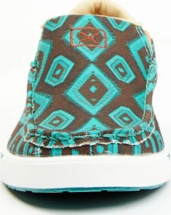 Twisted X Women's Southwestern Pattern Casual Kicks Slip-On Shoes - Moc Toe -Women - Western Cowboy 2000356914 905 P4