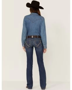 Ariat Women's R.E.A.L Mid Rise Arrow Fit Virginia Bootcut Jeans