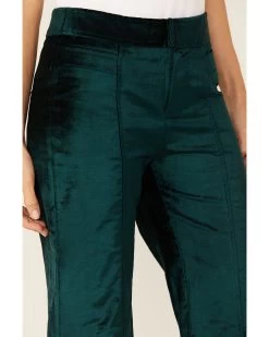 Free People Women's Walk With You Velvet Flare Trousers -Women - Western Cowboy 2000359563 300 P2