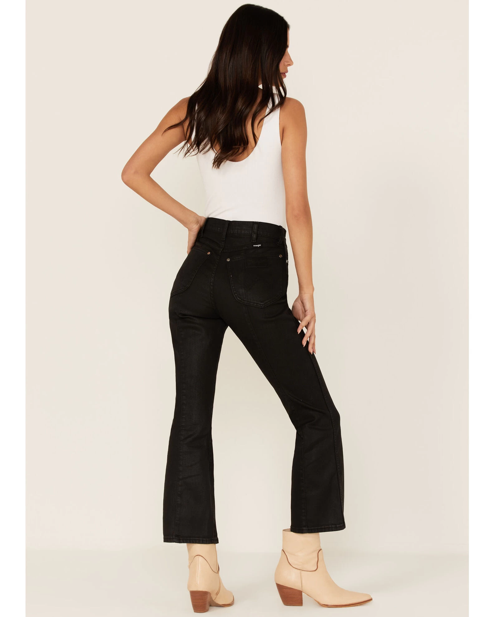 Wrangler X Fender Women's Wrock Cropped Flare Jeans 4 Wrangler X Fender Women's Wrock Cropped Flare Jeans - Image 4