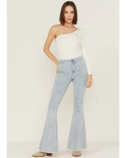 Rock & Roll Denim Women's Vintage Floral Flare Jeans -Women - Western Cowboy 2000360883 450 P1