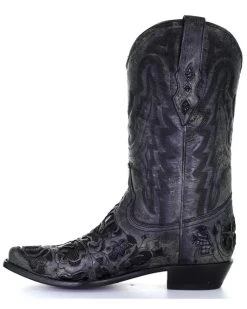 Corral Men's Black Embroidery Western Boots - Snip Toe -Women - Western Cowboy 2000360915 001 P3