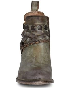 Circle G Women's Moss Zipper Harness Fashion Booties - Round Toe 6 Circle G Women's Moss Zipper Harness Fashion Booties - Round Toe -Women - Western Cowboy 2000361041 370 P3