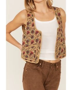 Free People Women's Kenzie Quilted Vest -Women - Western Cowboy 2000362299 295 P2