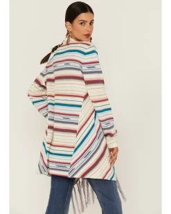 Tasha Polizzi Women's Ines Rissani Serape Fringe Cardigan Sweater