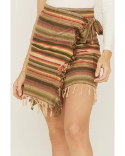 Tasha Polizzi Women's Monument Valley Serape Wrap Fringe Skirt