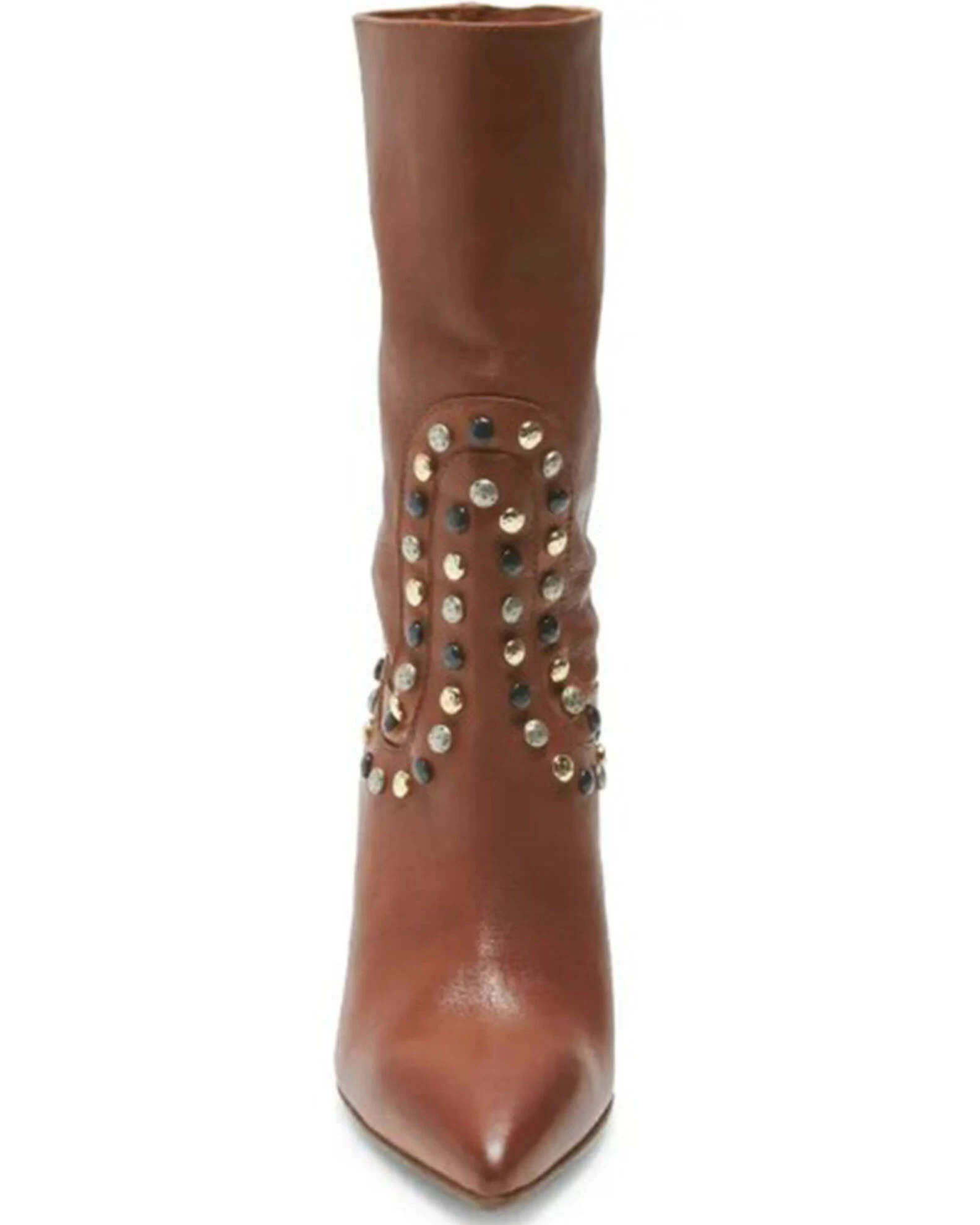 Free People Women's Dakota Heel Studded Leather Western Boots - Pointed Toe 5 Free People Women's Dakota Heel Studded Leather Western Boots - Pointed Toe - Image 5