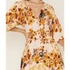 Talisman Women's Malicon Floral Print Puff Sleeve Maxi Dress