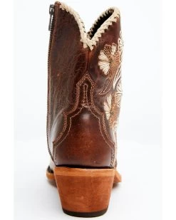 Liberty Black Women's Loren Tonal Floral Embroidered Western Fashion Booties - Medium Toe -Women - Western Cowboy 2000366554 200 P5