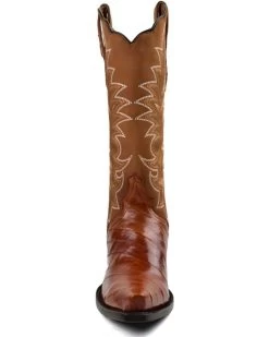 Dan Post Women's Eel Peanut Exotic Western Boot - Snip Toe