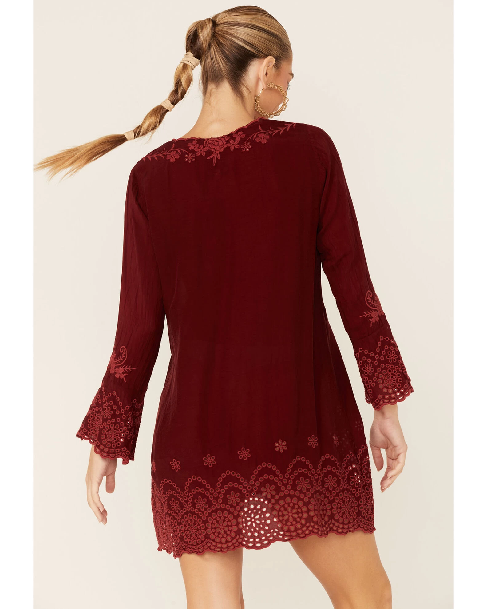 Johnny Was Women's Garnet Rhine Long Sleeve Tunic Dress 4 Johnny Was Women's Garnet Rhine Long Sleeve Tunic Dress - Image 4