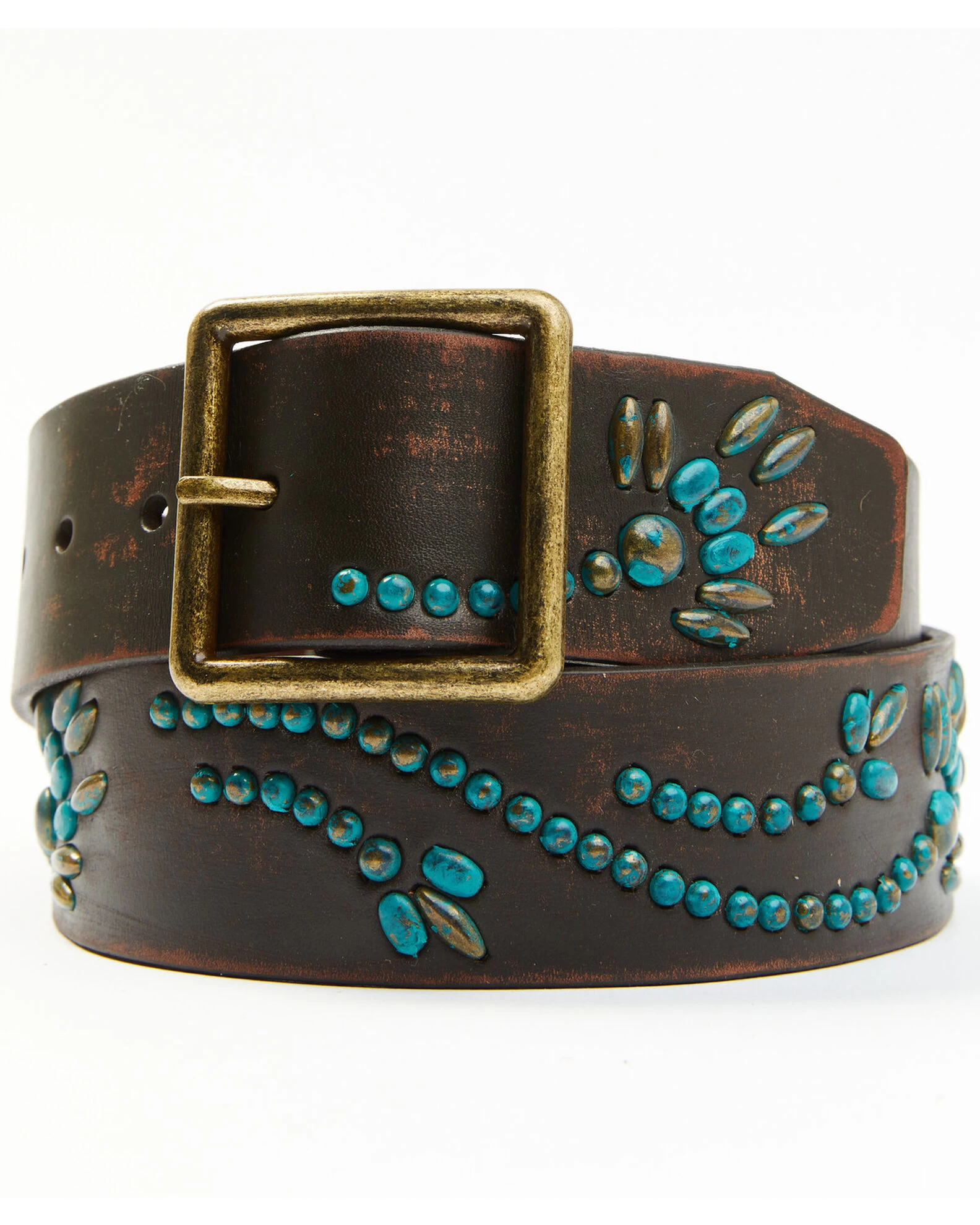 Bed Stu Women's Hudson Studded Leather Belt 2 Bed Stu Women's Hudson Studded Leather Belt - Image 2