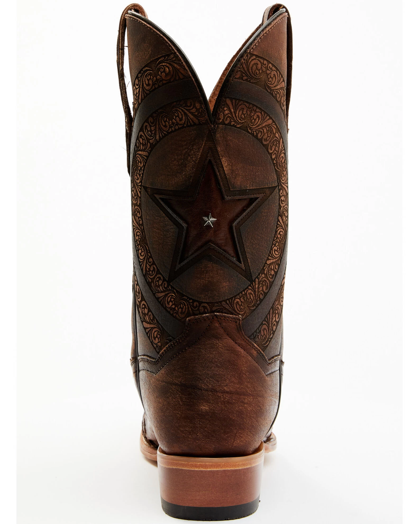 Dan Post Men's Embossed Star & Studded Basketweave Western Leather Boots - Snip Toe 1 Dan Post Men's Embossed Star & Studded Basketweave Western Leather Boots - Snip Toe