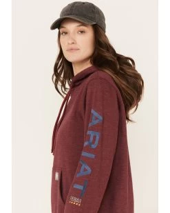 Ariat Women's Rebar Logo Sleeve Graphic Work Hooded Sweatshirt