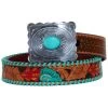 Myra Bag Women's Tropical Forest Hand-Tooled Leather Belt