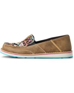 Ariat Women's Neon Lights Southwestern Print Casual Slip-On Cruiser - Moc Toe -Women - Western Cowboy 2000372402 200 P2