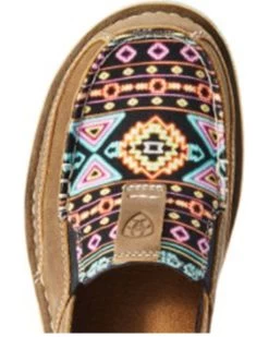 Ariat Women's Neon Lights Southwestern Print Casual Slip-On Cruiser - Moc Toe -Women - Western Cowboy 2000372402 200 P4