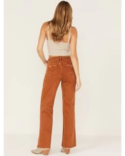 Cleo + Wolf Women's High Rise Distressed Stretch Loose Wide Jeans 6 Cleo + Wolf Women's High Rise Distressed Stretch Loose Wide Jeans -Women - Western Cowboy 2000373344 200 P3