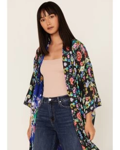 Johnny Was Women's Ella Floral Reversible Kimono 6 Johnny Was Women's Ella Floral Reversible Kimono -Women - Western Cowboy 2000373883 000 P1