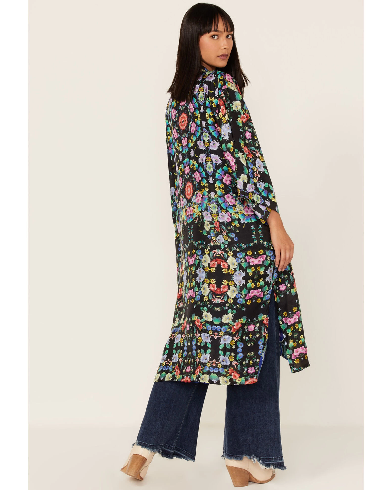 Johnny Was Women's Ella Floral Reversible Kimono 2 Johnny Was Women's Ella Floral Reversible Kimono - Image 2