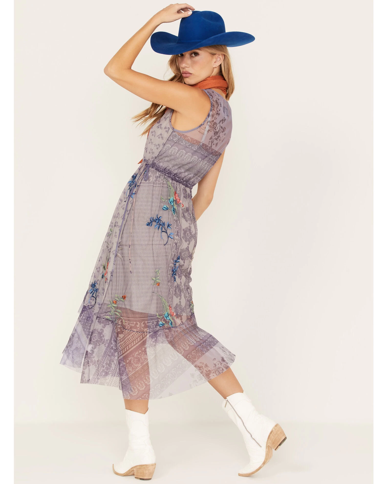 Johnny Was Women's Silvana Mesh Dress 3 Johnny Was Women's Silvana Mesh Dress - Image 3