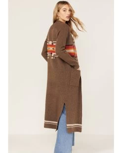 Pendleton Women's Striped Vibrant Pattern Knit Cardigan Duster Sweater 7 Pendleton Women's Striped Vibrant Pattern Knit Cardigan Duster Sweater -Women - Western Cowboy 2000374176 210 P4