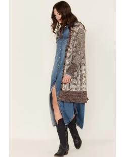 Cleo + Wolf Women's Knit Midi Cardigan -Women - Western Cowboy 2000374830 110 P1