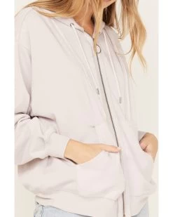 Cleo + Wolf Women's Seamed Zip Hoodie -Women - Western Cowboy 2000374848 530 P3