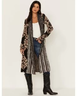 Shyanne Women's Jacquard Print Duster