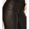 Rock & Roll Denim Women's Pleather High Rise Bootcut Pants