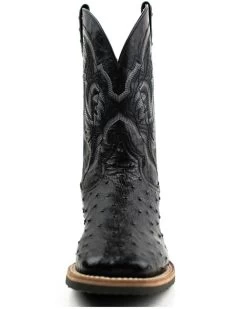 Dan Post Men's Exotic Ostrich Full Quill Western Boots - Broad Square Toe -Women - Western Cowboy 2000375988 001 P4