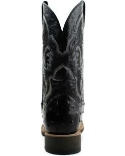 Dan Post Men's Exotic Ostrich Full Quill Western Boots - Broad Square Toe -Women - Western Cowboy 2000375988 001 P5