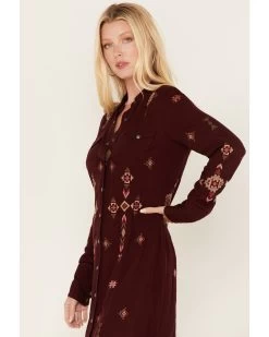 Stetson Women's Southwestern Embroidered Shirt Dress