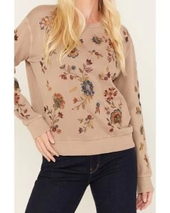 Driftwood Women's Embroidered Teddy Sweatshirt -Women - Western Cowboy 2000378937 251 P3