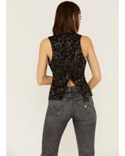 Shyanne Women's Brocade Vest -Women - Western Cowboy 2000380622 001 P4