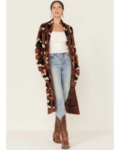 Shyanne Women's Southwestern Eyelash Knit Duster -Women - Western Cowboy 2000380635 200 P1