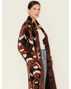 Shyanne Women's Southwestern Eyelash Knit Duster -Women - Western Cowboy 2000380635 200 P2