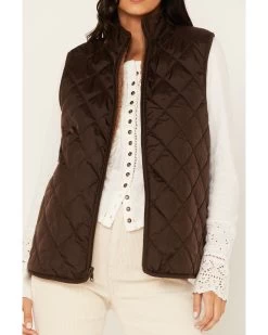 Cleo + Wolf Women's Reversible Sherpa Vest -Women - Western Cowboy 2000380766 251 P3
