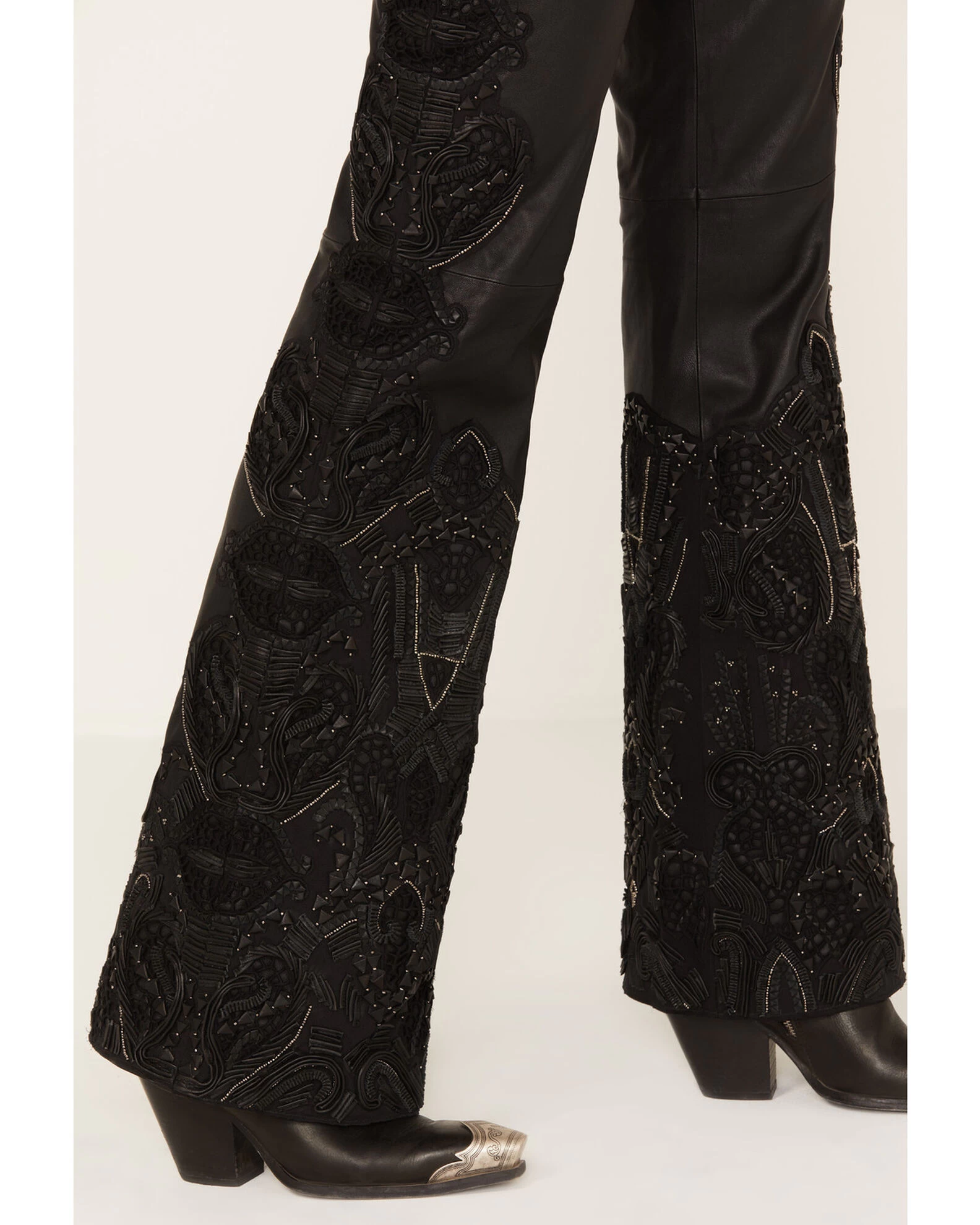 Wonderwest Women's Studded Leather Pant 2 Wonderwest Women's Studded Leather Pant - Image 2