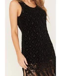 Wonderwest Women's Fringe Hem Mini Dress -Women - Western Cowboy 2000382478 001 P4