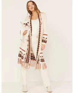 Shyanne Women's Southwestern Border Knit Maxi Cardigan -Women - Western Cowboy 2000382848 251 P1