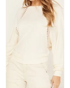 Shyanne Women's Dolman Sleeve With Crochet Lace Shirt -Women - Western Cowboy 2000382865 110 P3