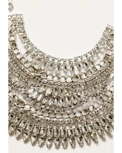 Wonderwest Women's Silver Statement Bib Necklace 5 Wonderwest Women's Silver Statement Bib Necklace -Women - Western Cowboy 2000383399 040 P3