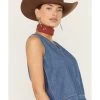 Wrangler Women's Denim Frayed Tank